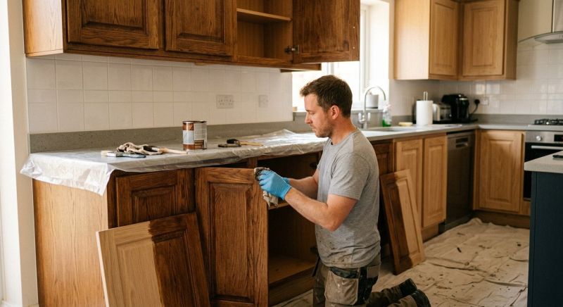 Kitchen Cupboard Refinishing in Kokomo, IN