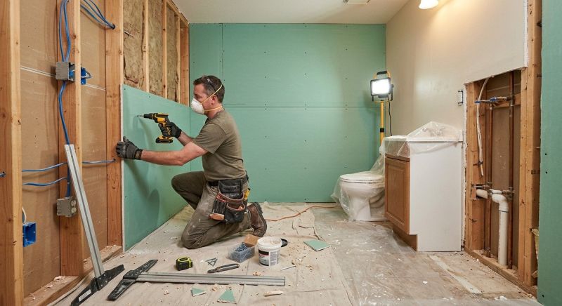 Bathroom Wall Patching in Kansas City, KS