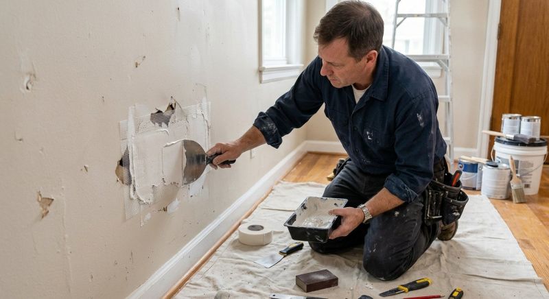 Bedroom Wall Repair in Wilmington, NC