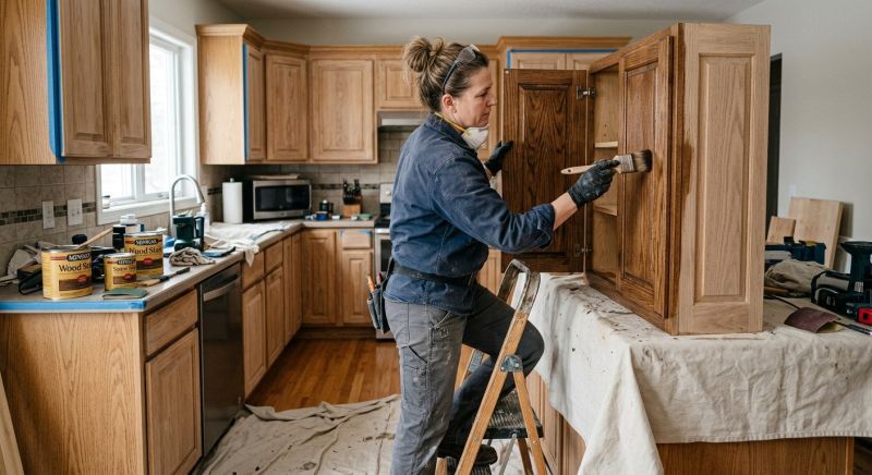 Cabinet Staining Service in Kokomo, IN