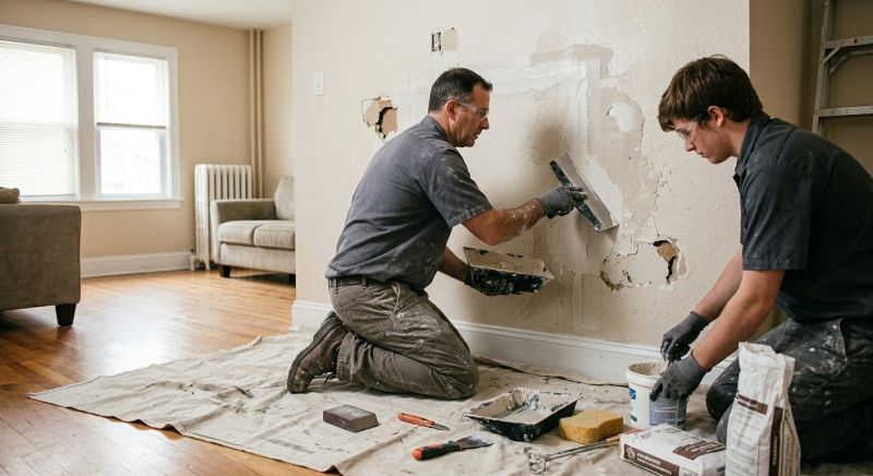 Garage Drywall Repair in Conroe, TX