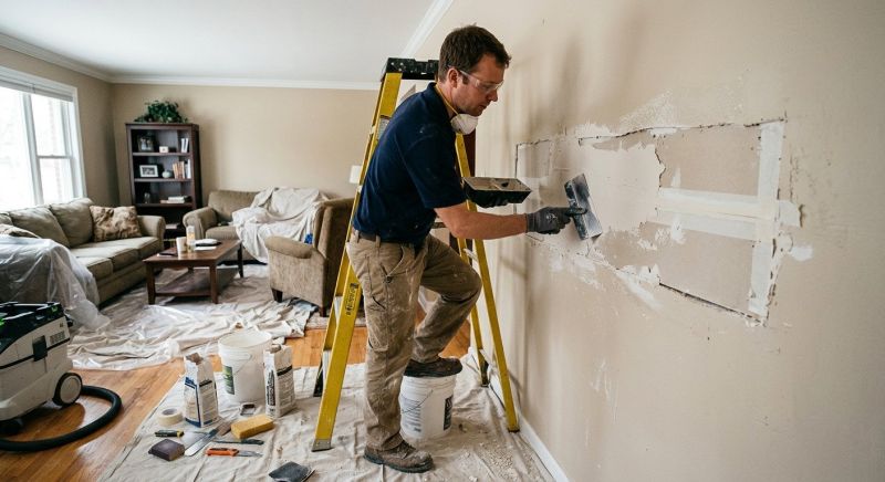 Garage Drywall Repair in Kansas City, KS