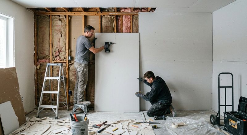 Garage Drywall Replacement in Wilmington, NC