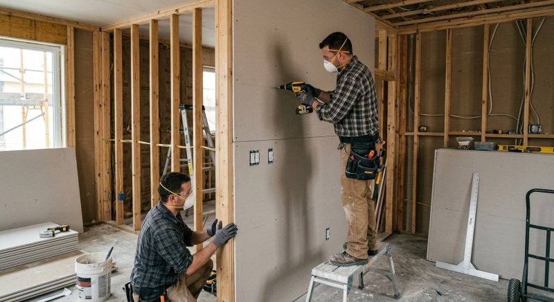 Garage Wallboard Installation in Olathe, KS