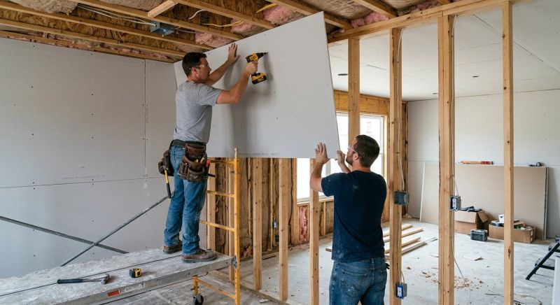 House Drywall Installation in Kansas City, KS