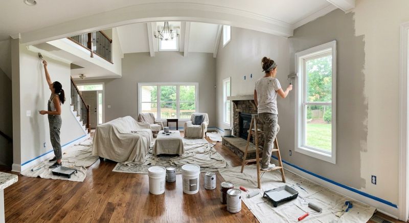 Interior Garage Painting in Wilmington, NC